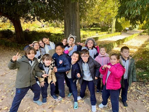 Alumnos de 2º Primaria en el Jardín Botánico