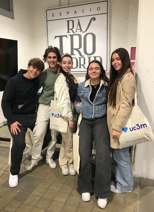 Alumnos de 2º de Bachillerato en el University Day